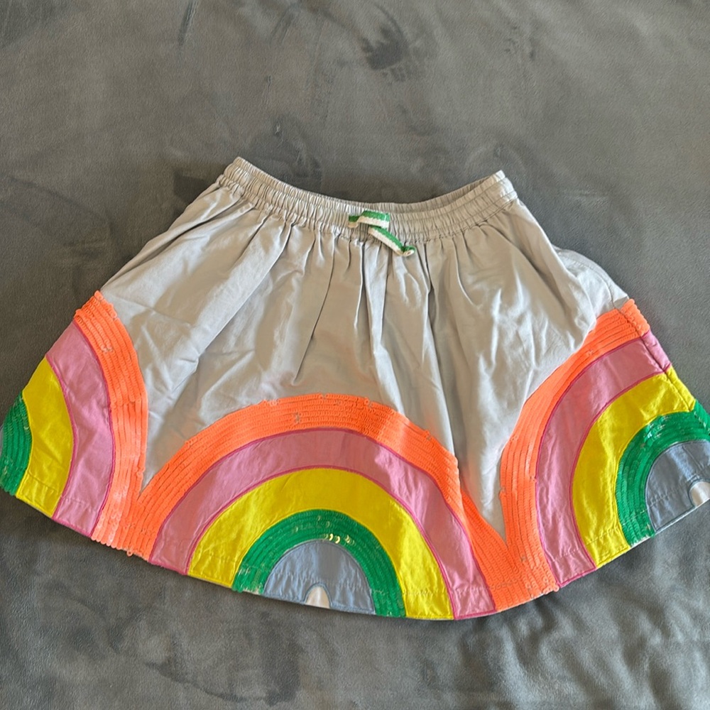 Mini Boden rainbow sequin skirt
